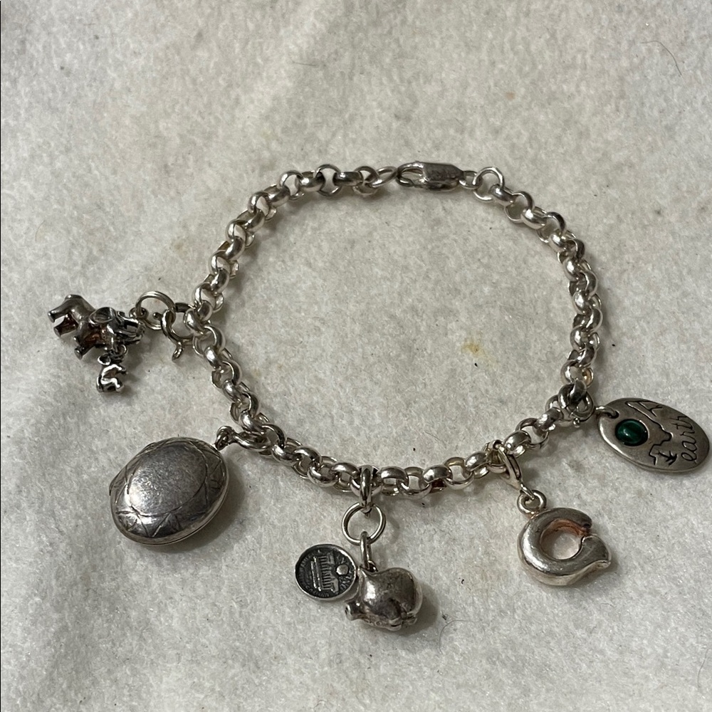 925 Sterling Silver Charm Bracelet